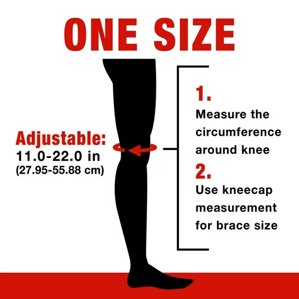 ACE Firm Support Knee Brace W Side Stabilizers Adjustable 1 ct